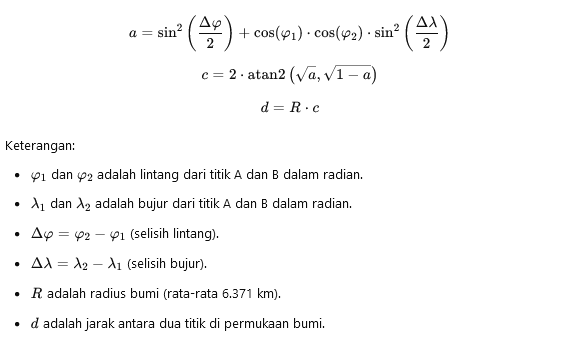 rumus haversine