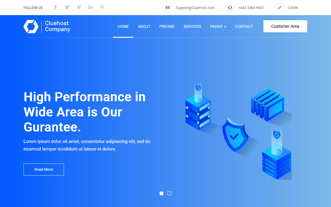 ClueHost - Hosting HTML5 Template