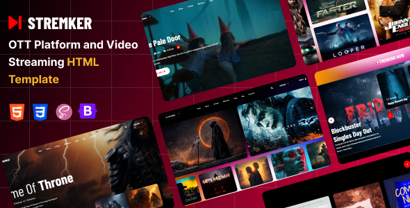 Stremker - OTT Platform and Video Streaming HTML Template